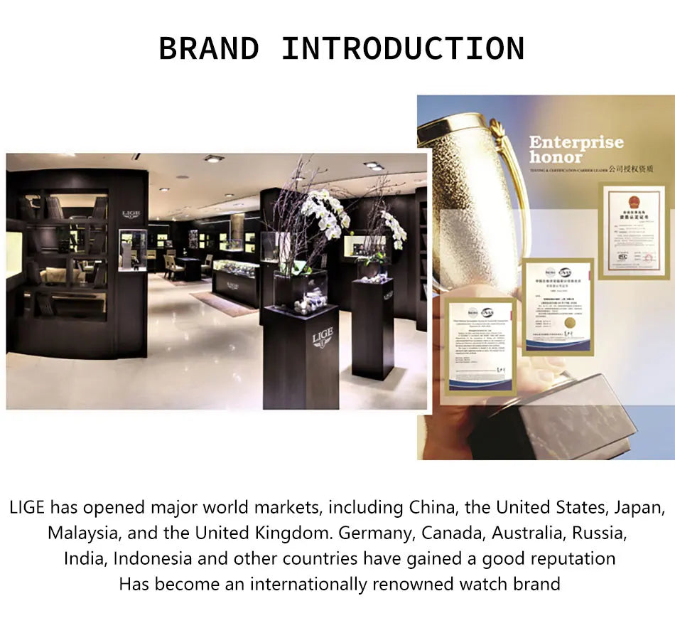 LIGE New Luxury Mens Watch Fashion Sports Dive Watches Men Waterproof Luminous Chronograph Quartz Wristwatches Reloj Hombre